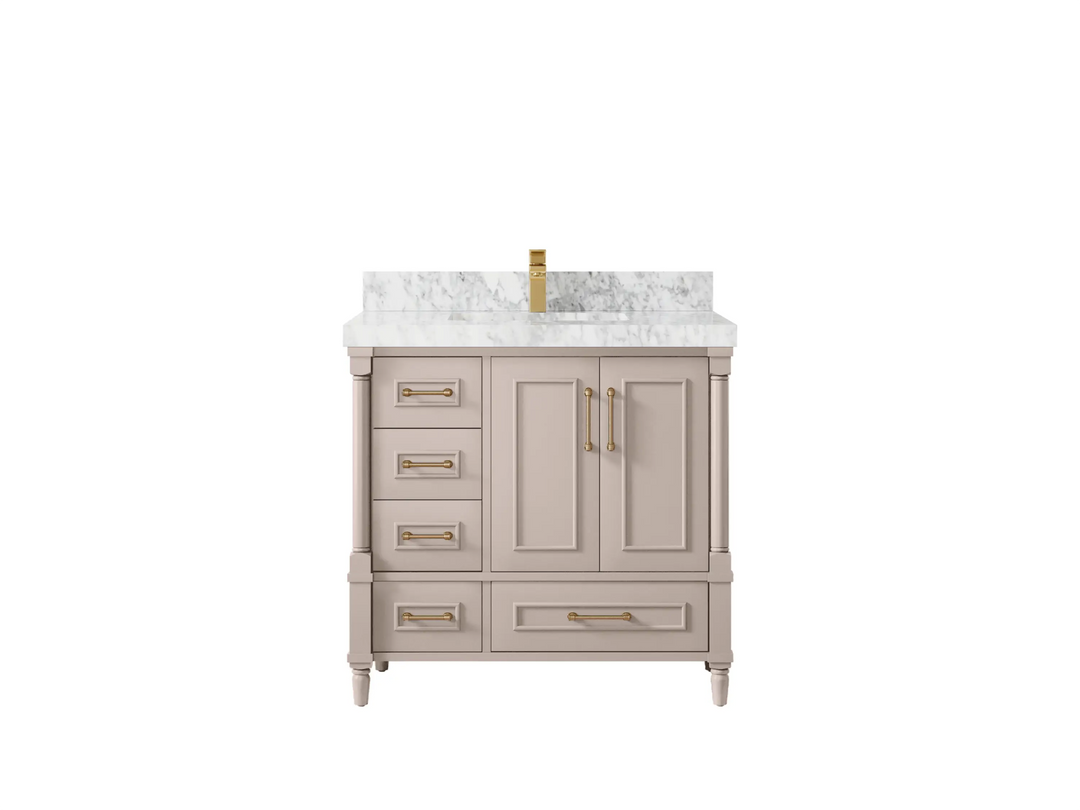 Aberdeen 36 in. W x 22 in. D Center Sink Bathroom Vanity - Willow Bath and Vanity