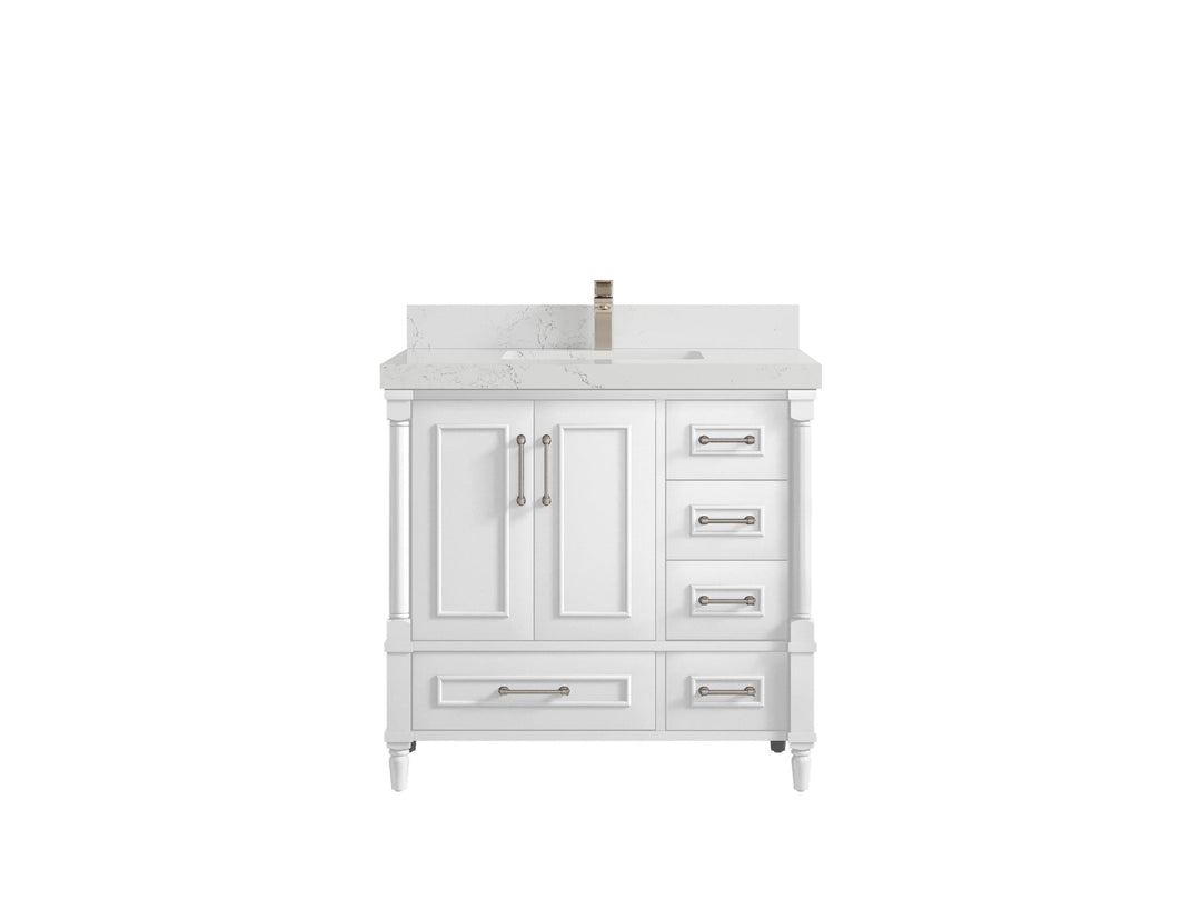 Aberdeen 36 in. W x 22 in. D Center Sink Bathroom Vanity - Willow Bath and Vanity