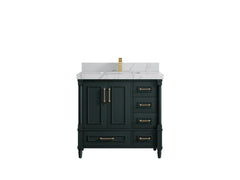 Aberdeen 36 in. W x 22 in. D Center Sink Bathroom Vanity - photo 38