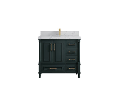 Aberdeen 36 in. W x 22 in. D Center Sink Bathroom Vanity - Willow Bath and Vanity
