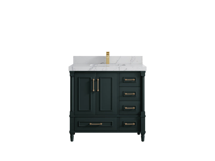 Aberdeen 36 in. W x 22 in. D Center Sink Bathroom Vanity - photo 38