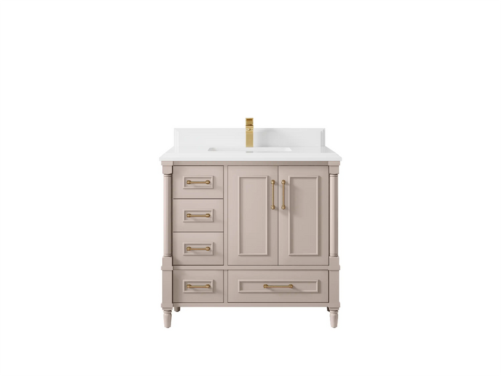 Aberdeen 36 in. W x 22 in. D Center Sink Bathroom Vanity - photo 29