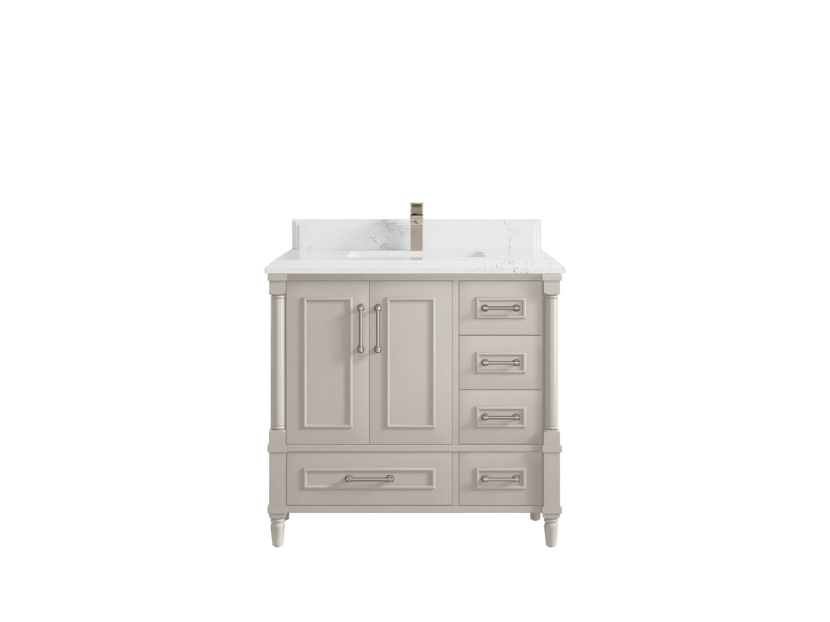 Aberdeen 36 in. W x 22 in. D Center Sink Bathroom Vanity - Willow Bath and Vanity