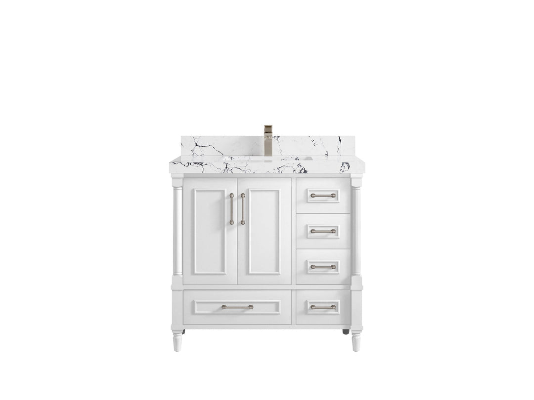 Aberdeen 36 in. W x 22 in. D Center Sink Bathroom Vanity - Willow Bath and Vanity