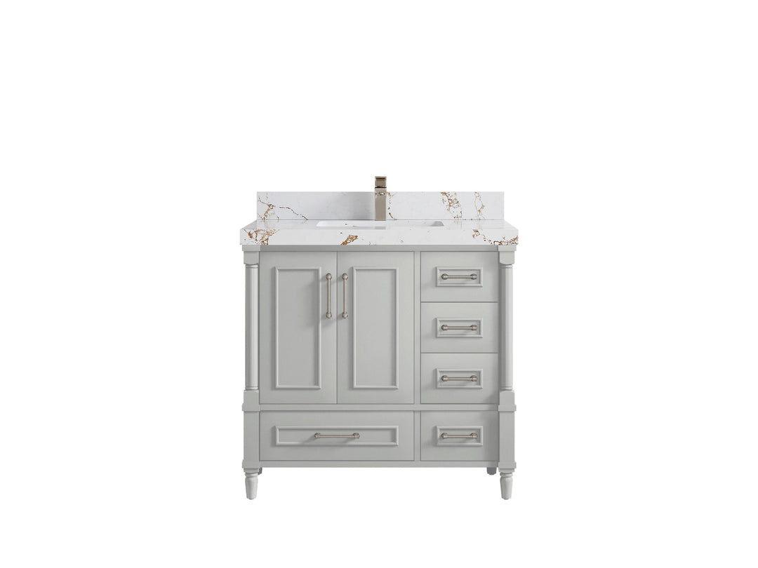Aberdeen 36 in. W x 22 in. D Center Sink Bathroom Vanity - Willow Bath and Vanity