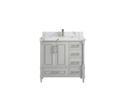 Aberdeen 36 in. W x 22 in. D Center Sink Bathroom Vanity - Willow Bath and Vanity