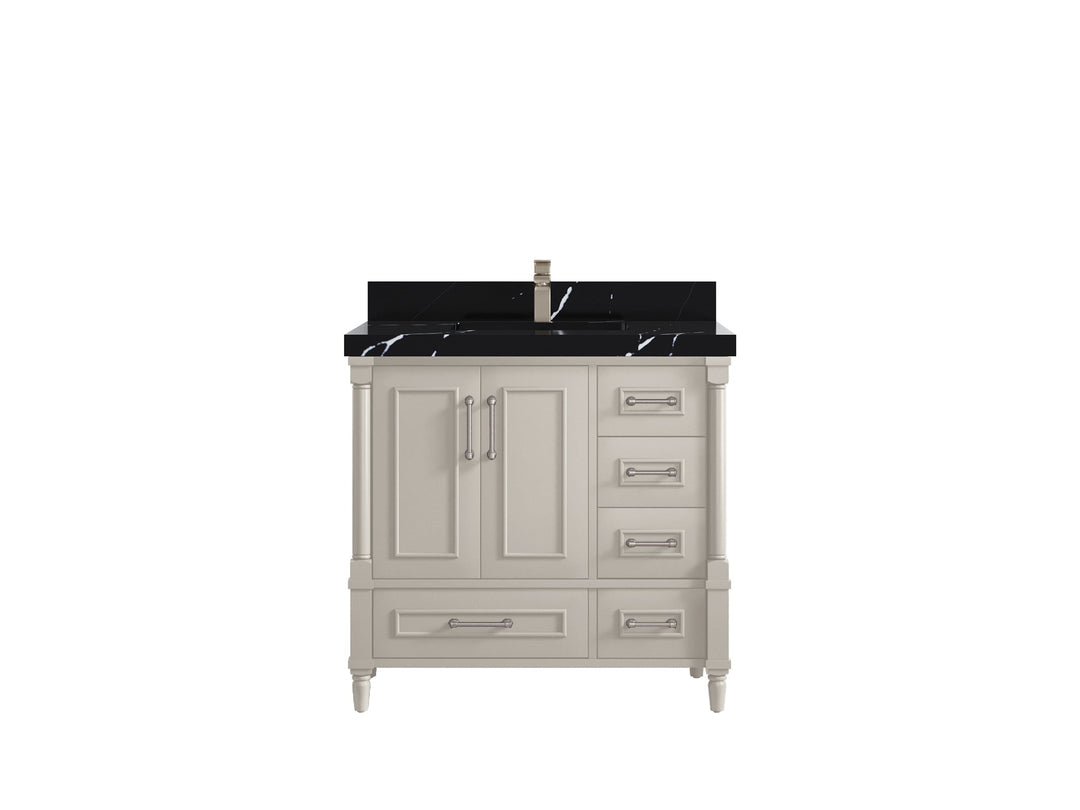 Aberdeen 36 in. W x 22 in. D Center Sink Bathroom Vanity - Willow Bath and Vanity