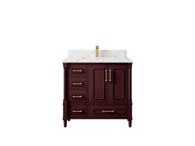 Aberdeen 36 in. W x 22 in. D Center Sink Bathroom Vanity - Willow Bath and Vanity