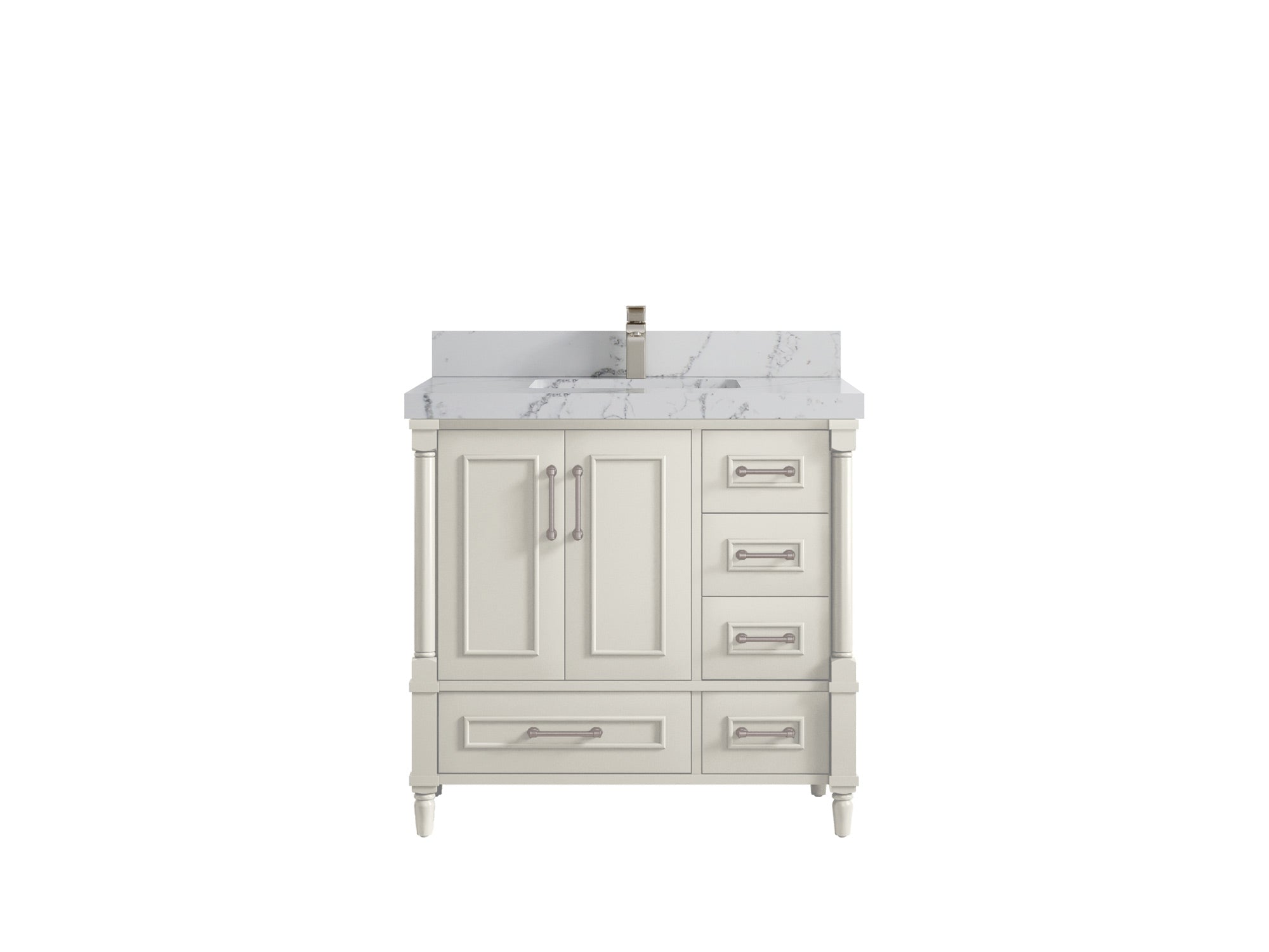 Aberdeen 36 in. W x 22 in. D Center Sink Bathroom Vanity - Willow Bath and Vanity