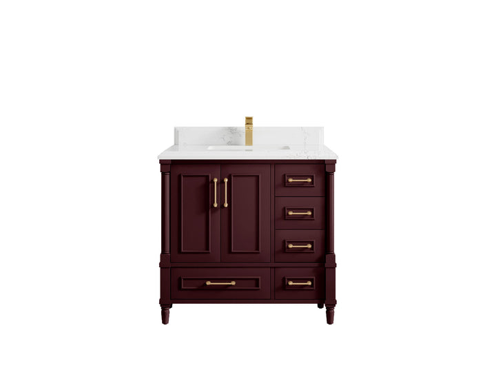 Aberdeen 36 in. W x 22 in. D Center Sink Bathroom Vanity - photo 26
