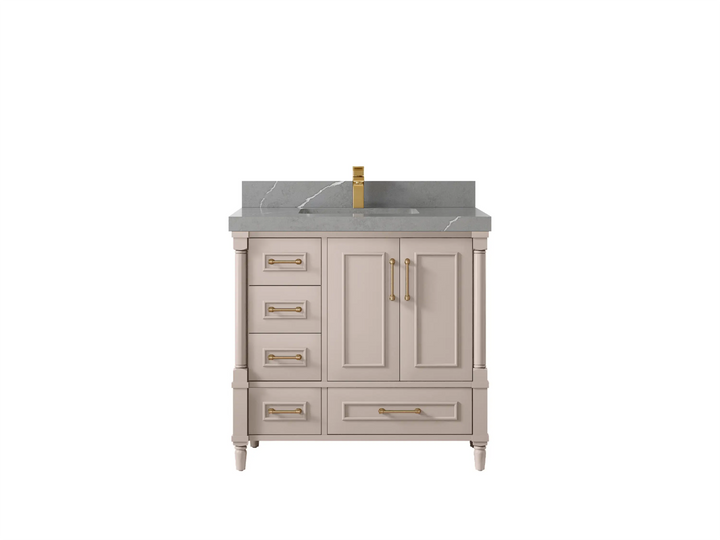 Aberdeen 36 in. W x 22 in. D Center Sink Bathroom Vanity - photo 35