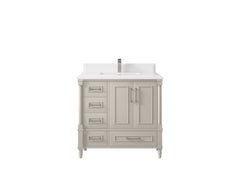 Aberdeen 36 in. W x 22 in. D Center Sink Bathroom Vanity - photo 26