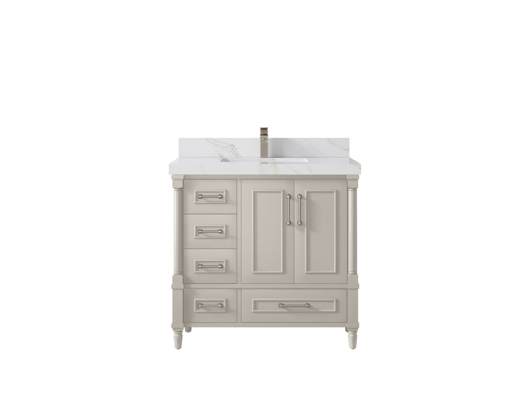 Aberdeen 36 in. W x 22 in. D Center Sink Bathroom vanity - Willow Bath and Vanity