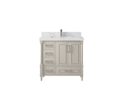 Aberdeen 36 in. W x 22 in. D Center Sink Bathroom Vanity - photo 16