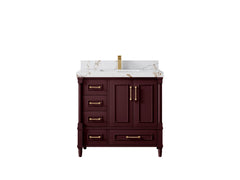 Aberdeen 36 in. W x 22 in. D Center Sink Bathroom Vanity - photo 43