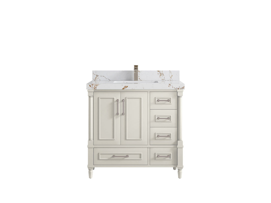 Aberdeen 36 in. W x 22 in. D Center Sink Bathroom Vanity - Willow Bath and Vanity