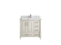 Aberdeen 36 in. W x 22 in. D Center Sink Bathroom Vanity - photo 36