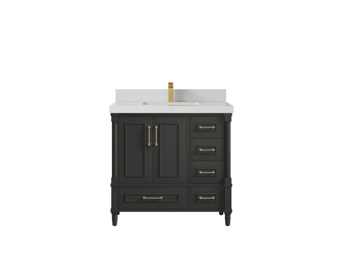 Aberdeen 36 in. W x 22 in. D Center Sink Bathroom Vanity - Willow Bath and Vanity