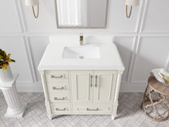Aberdeen 36 in. W x 22 in. D Center Sink Bathroom Vanity - photo 27