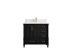 Aberdeen 36 in. W x 22 in. D Center Sink Bathroom Vanity - photo 26