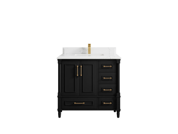Aberdeen 36 in. W x 22 in. D Center Sink Bathroom Vanity - photo 26