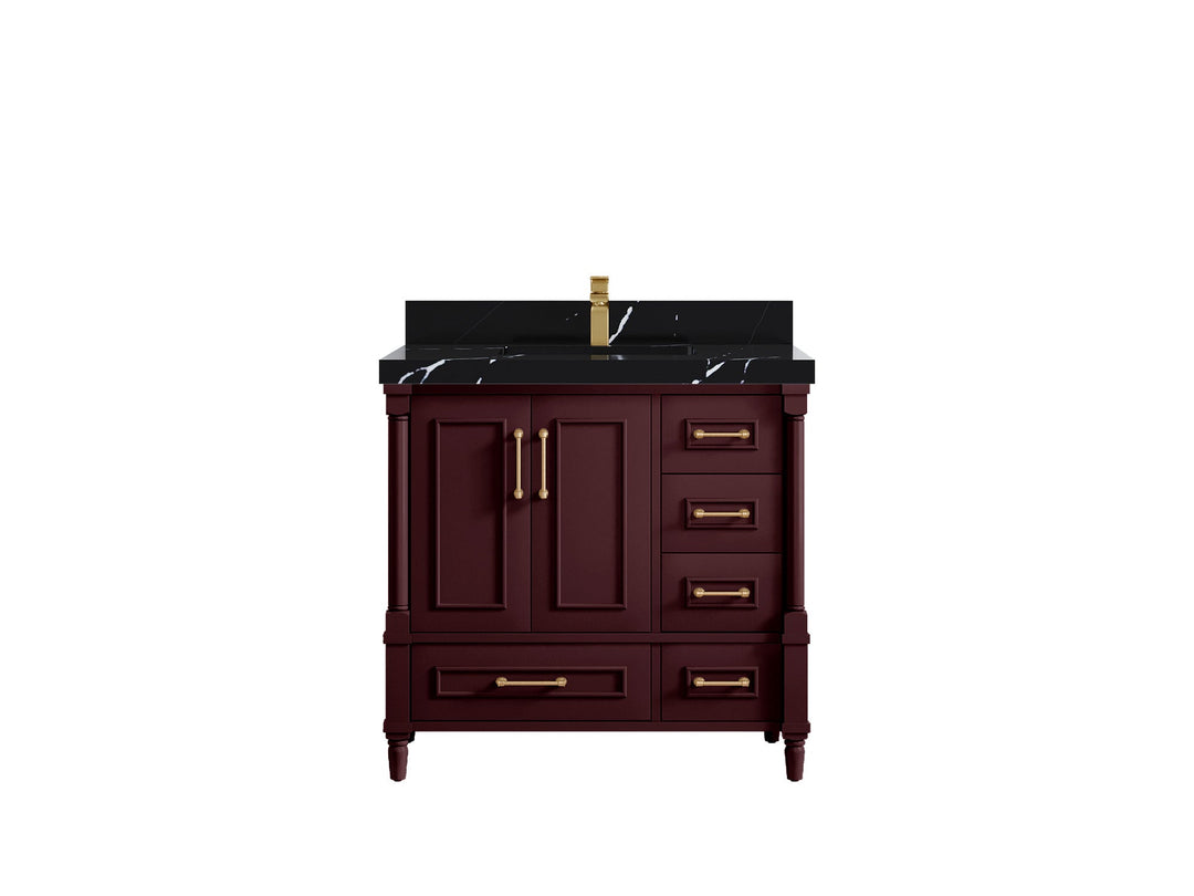 Aberdeen 36 in. W x 22 in. D Center Sink Bathroom Vanity - Willow Bath and Vanity