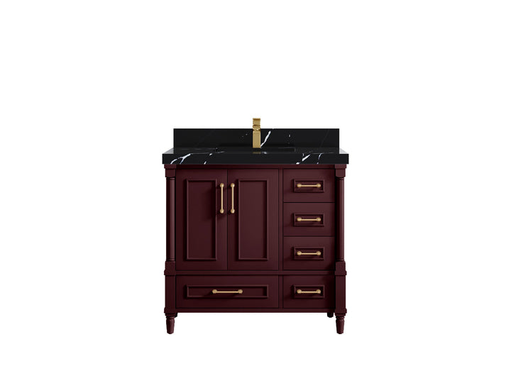 Aberdeen 36 in. W x 22 in. D Center Sink Bathroom Vanity - photo 14