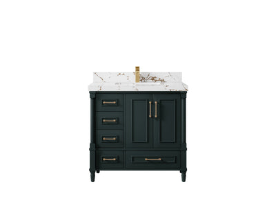 Aberdeen 36 in. W x 22 in. D Center Sink Bathroom Vanity - Willow Bath and Vanity