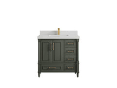 Aberdeen 36 in. W x 22 in. D Center Sink Bathroom Vanity - photo 20
