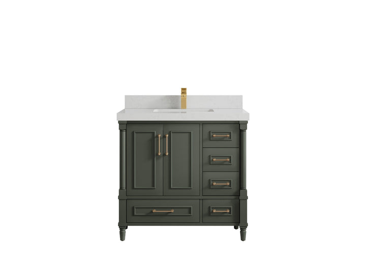 Aberdeen 36 in. W x 22 in. D Center Sink Bathroom Vanity - photo 20