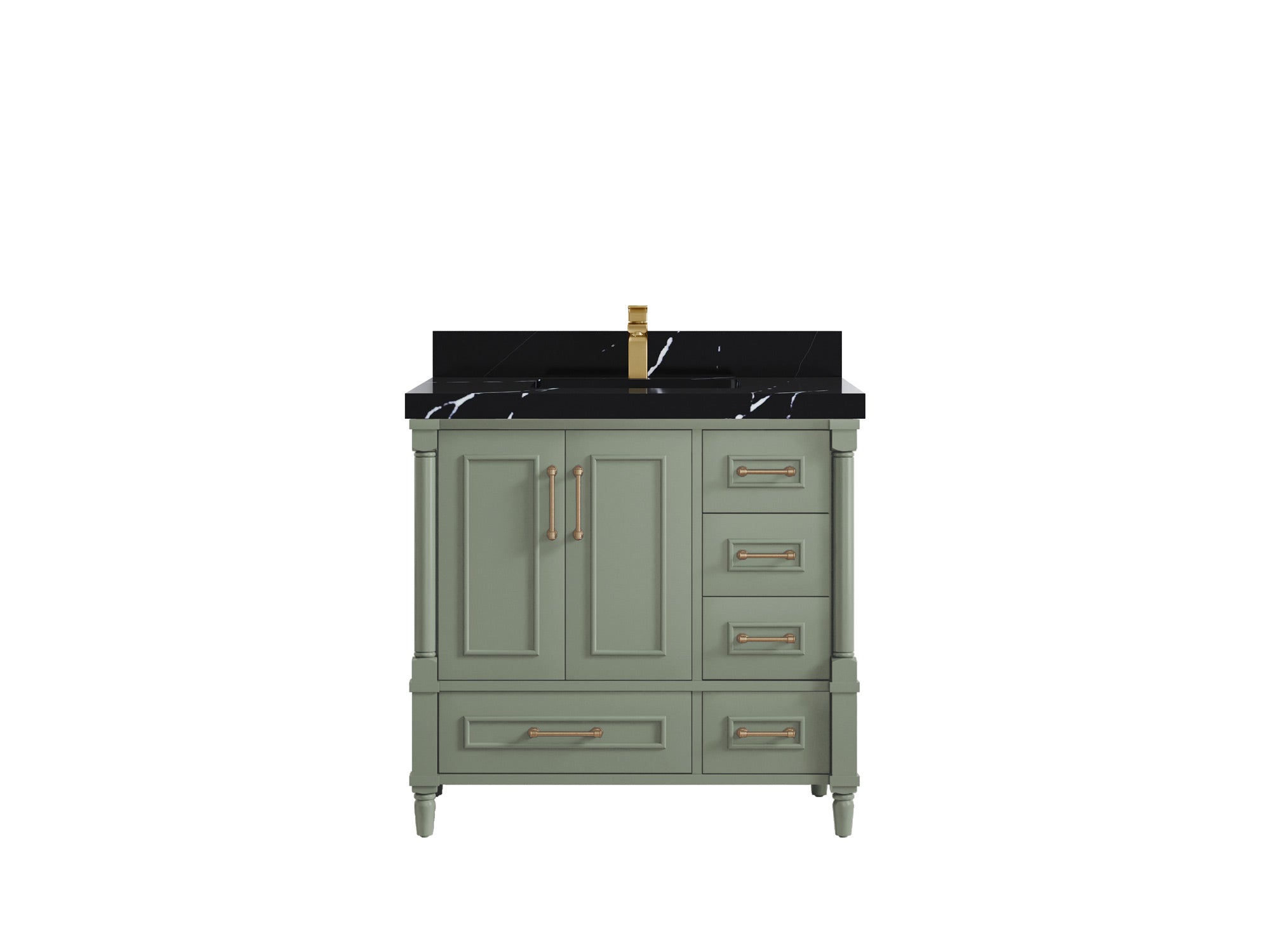 Aberdeen 36 in. W x 22 in. D Center Sink Bathroom Vanity - Willow Bath and Vanity