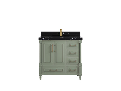 Aberdeen 36 in. W x 22 in. D Center Sink Bathroom Vanity - Willow Bath and Vanity