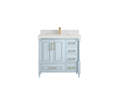 Aberdeen 36 in. W x 22 in. D Center Sink Bathroom Vanity - Willow Bath and Vanity
