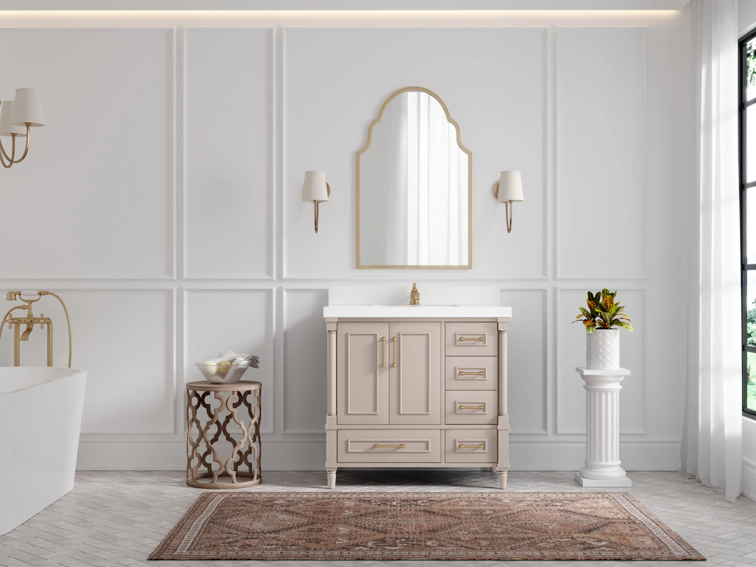 Aberdeen 36 in. W x 22 in. D Center Sink Bathroom Vanity - Willow Bath and Vanity