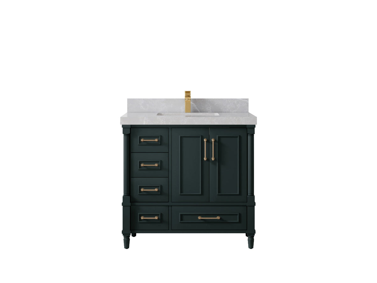 Aberdeen 36 in. W x 22 in. D Center Sink Bathroom Vanity - Willow Bath and Vanity