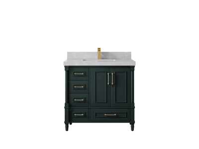 Aberdeen 36 in. W x 22 in. D Center Sink Bathroom Vanity - Willow Bath and Vanity