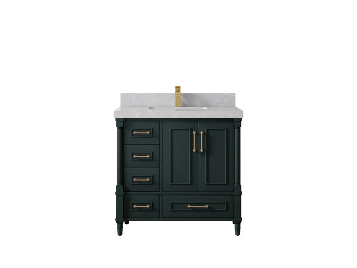 Aberdeen 36 in. W x 22 in. D Center Sink Bathroom Vanity - photo 28