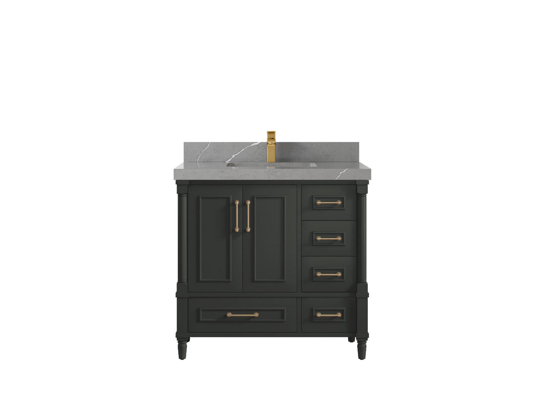 Aberdeen 36 in. W x 22 in. D Center Sink Bathroom Vanity - Willow Bath and Vanity