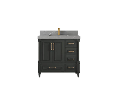 Aberdeen 36 in. W x 22 in. D Center Sink Bathroom Vanity - Willow Bath and Vanity