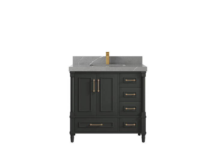 Aberdeen 36 in. W x 22 in. D Center Sink Bathroom Vanity - photo 20