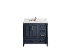 Aberdeen 36 in. W x 22 in. D Center Sink Bathroom Vanity - photo 35