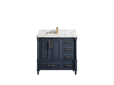 Aberdeen 36 in. W x 22 in. D Center Sink Bathroom Vanity - Willow Bath and Vanity