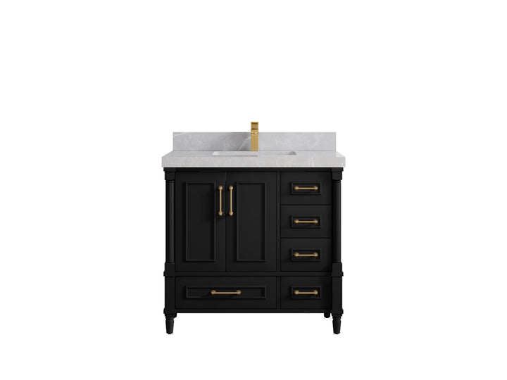 Aberdeen 36 in. W x 22 in. D Center Sink Bathroom Vanity - photo 32