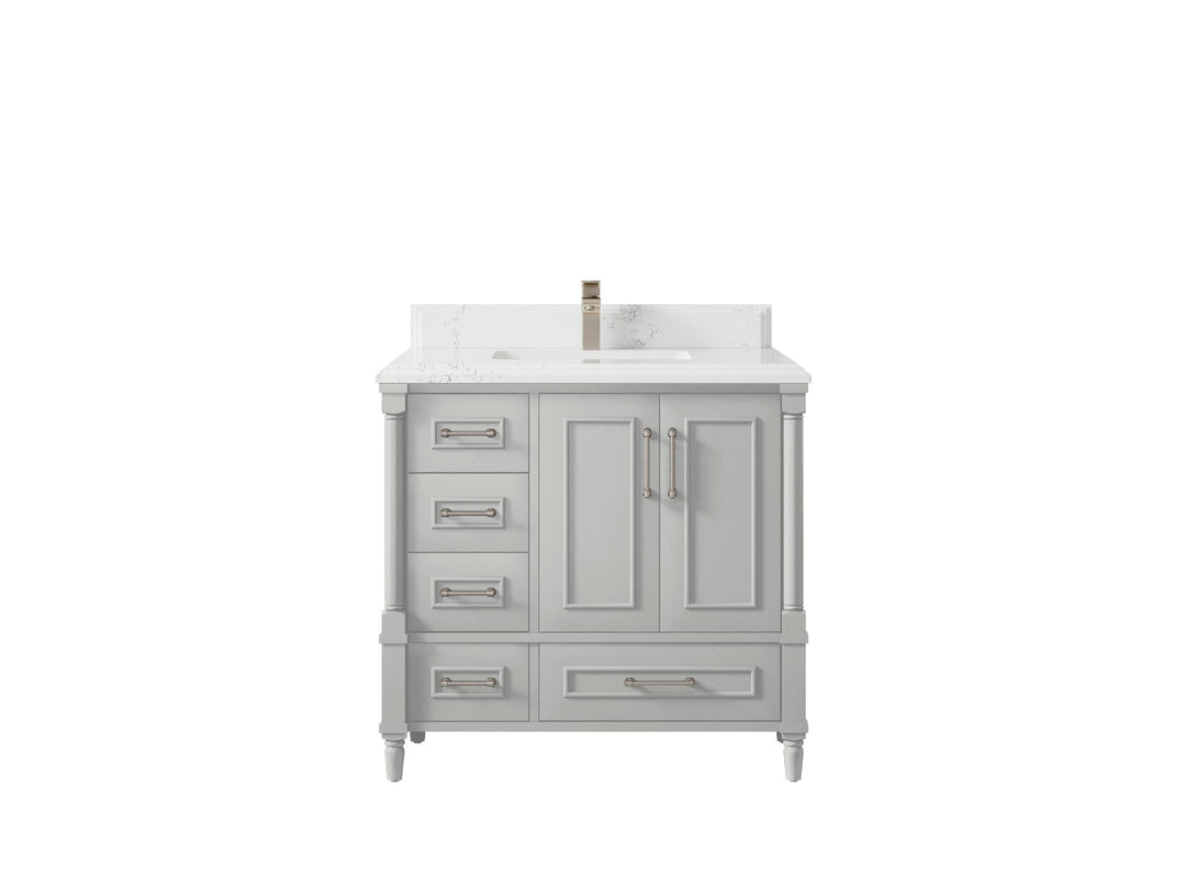 Aberdeen 36 in. W x 22 in. D Center Sink Bathroom Vanity - Willow Bath and Vanity