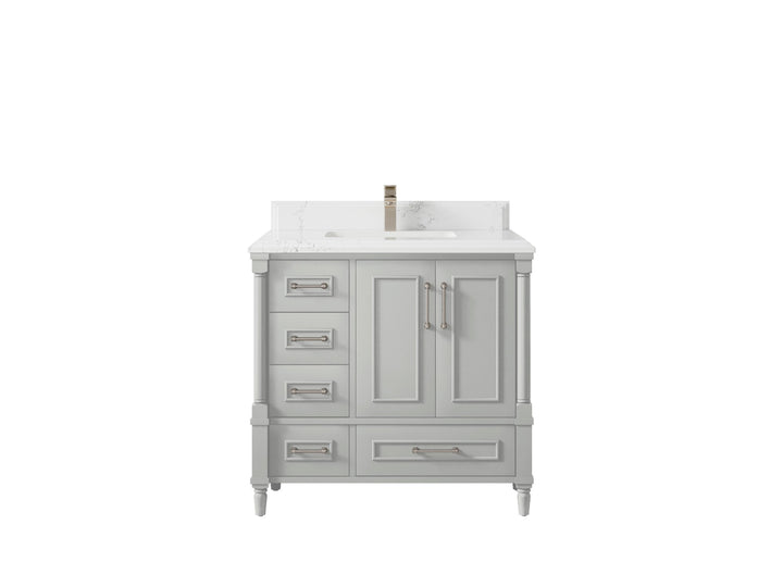 Aberdeen 36 in. W x 22 in. D Center Sink Bathroom Vanity - photo 24
