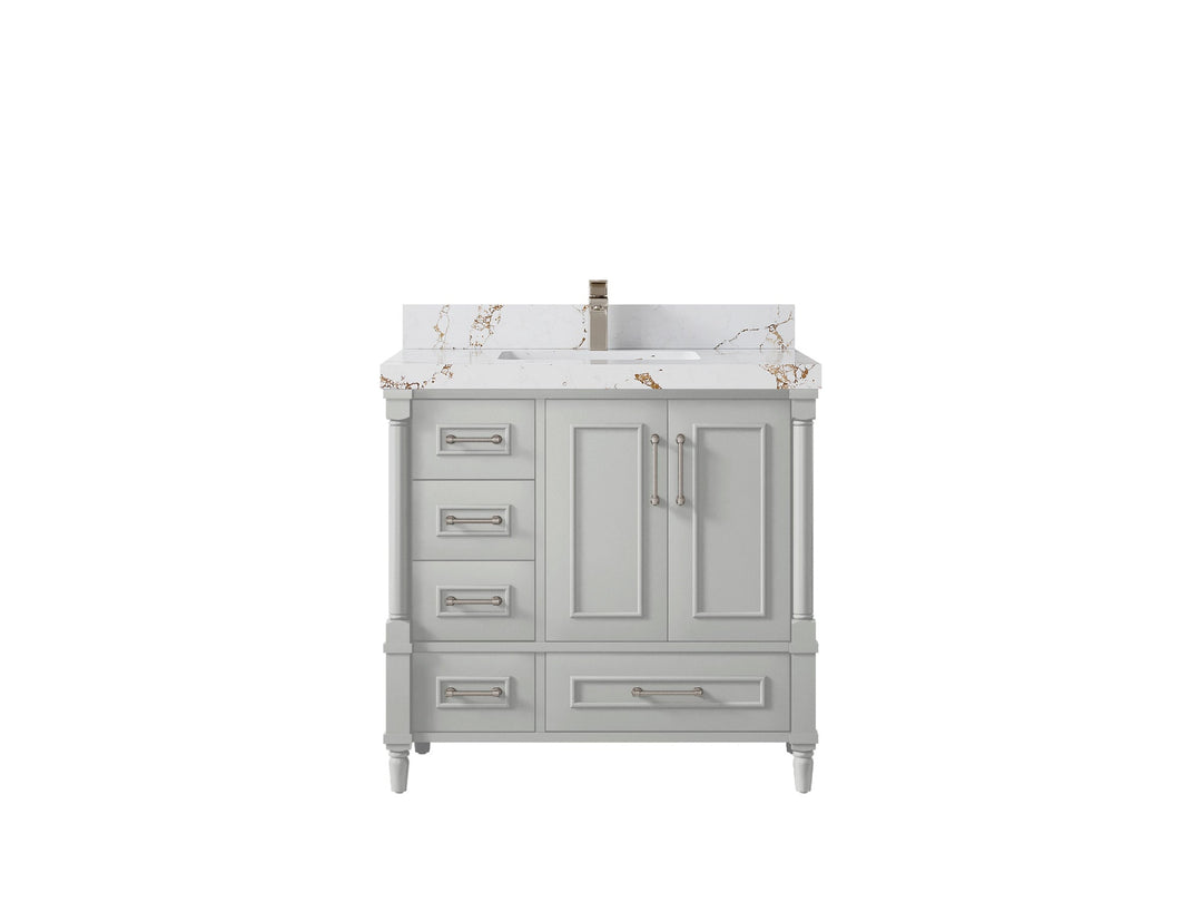 Aberdeen 36 in. W x 22 in. D Center Sink Bathroom Vanity - Willow Bath and Vanity