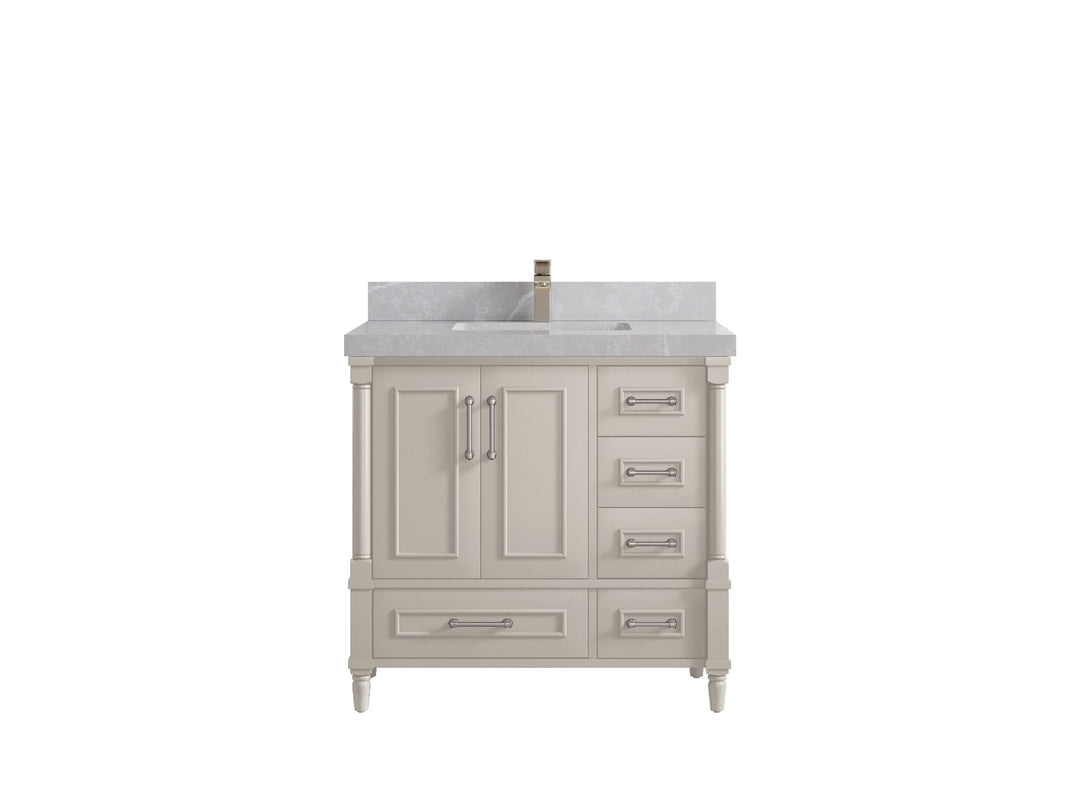 Aberdeen 36 in. W x 22 in. D Center Sink Bathroom Vanity - Willow Bath and Vanity