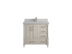 Aberdeen 36 in. W x 22 in. D Center Sink Bathroom Vanity - photo 32