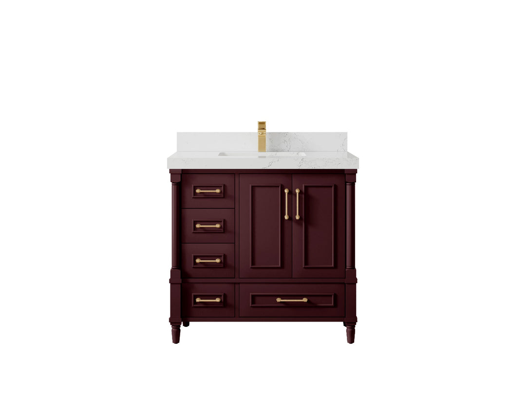 Aberdeen 36 in. W x 22 in. D Center Sink Bathroom Vanity - Willow Bath and Vanity