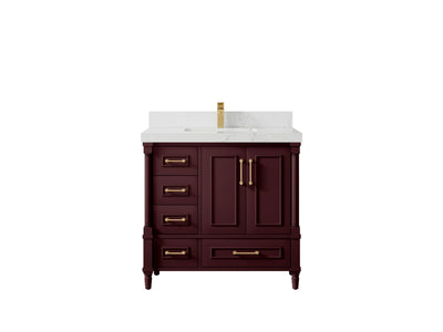 Aberdeen 36 in. W x 22 in. D Center Sink Bathroom Vanity - Willow Bath and Vanity